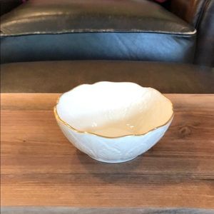 Lenox Candy Dish Trimmed in gold